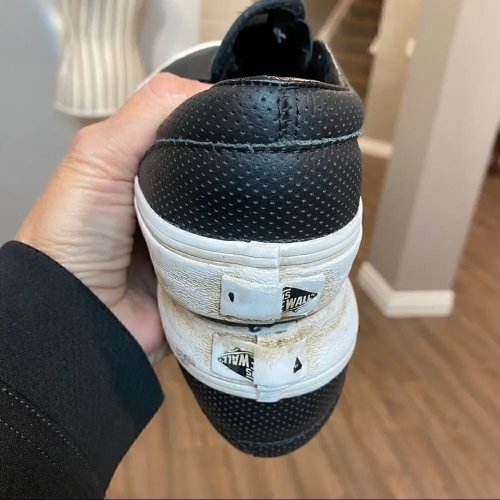 Vans perforated Leather Size 3